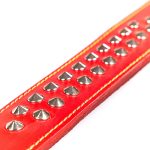 Split Leather Collars with Suede Padding and Decor - Image 2
