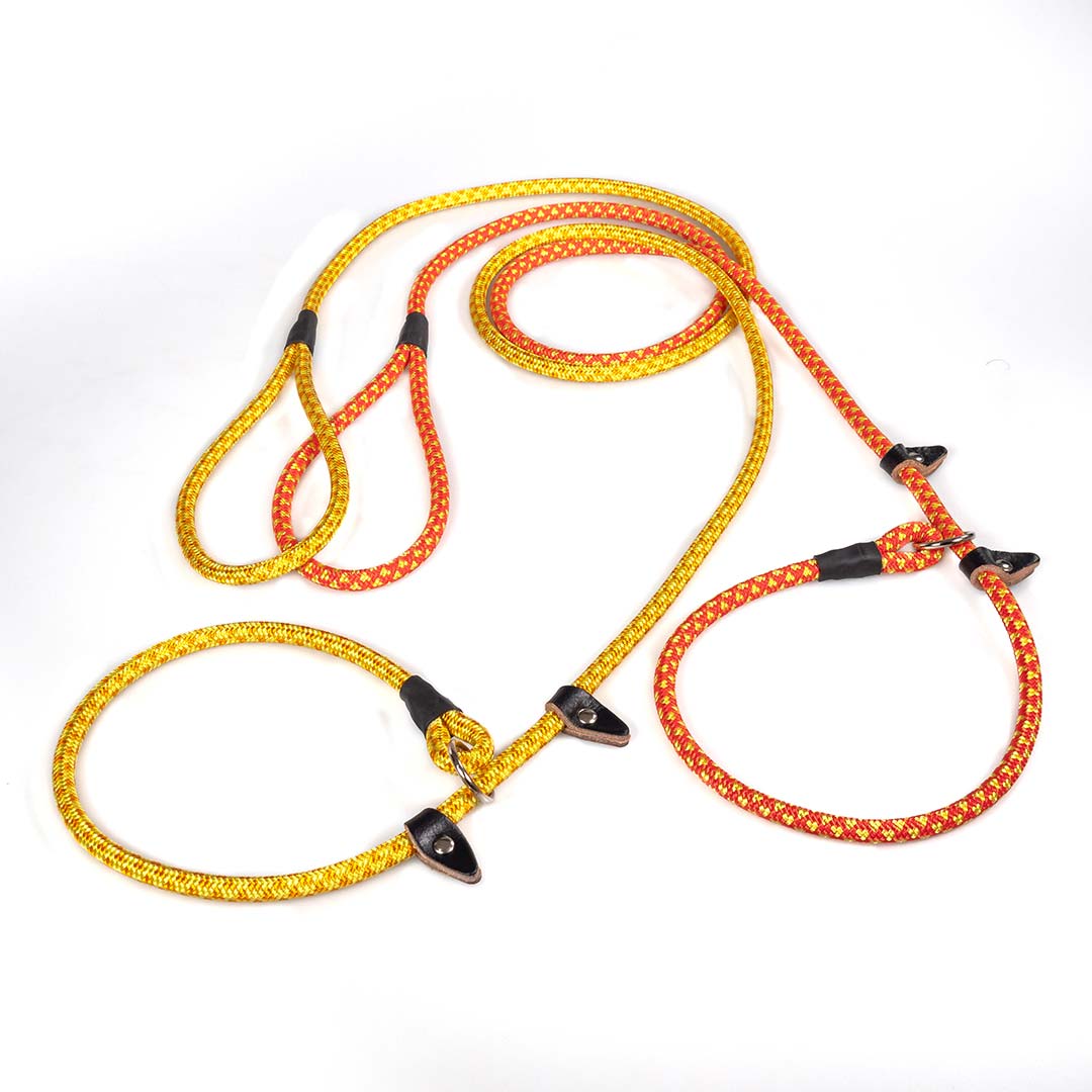 42kf-10_cord_leash_training_correction_choker Οδηγός Βόλτας με Εκπαιδευτικό Πνίχτη Ορειβατικό Κορδόνι 7mm - Image 1