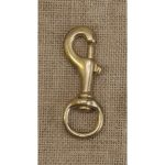 Brass Snap with Swivel Eye No.225-7H