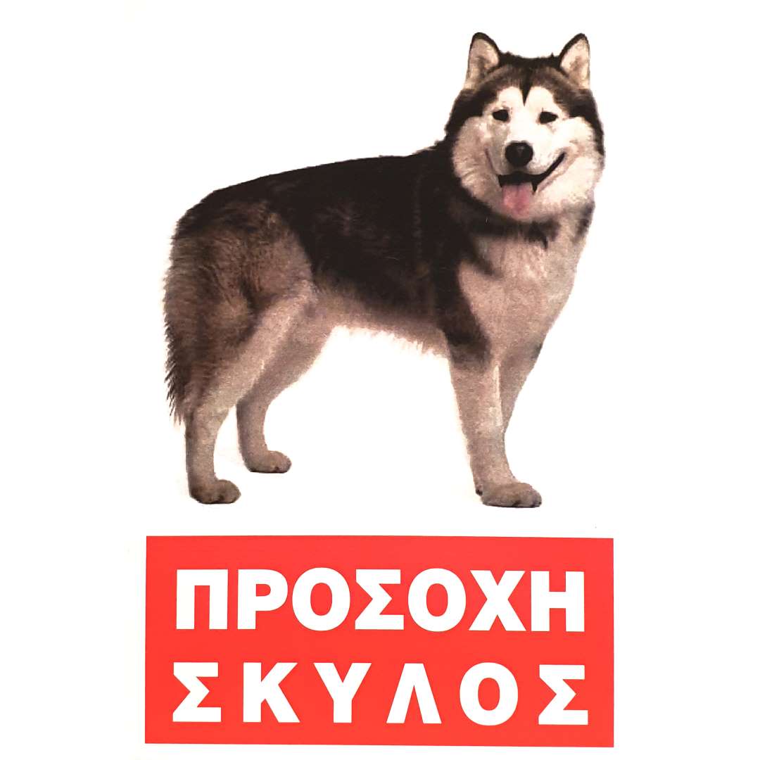 T-242 Πινακίδα Προσοχή Σκύλος Νο.242 - Image 1