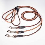 Braided Leather Cord Leashes