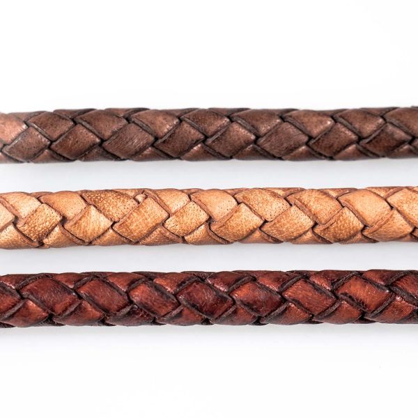 Braided Leather Cord Leashes - Image 2