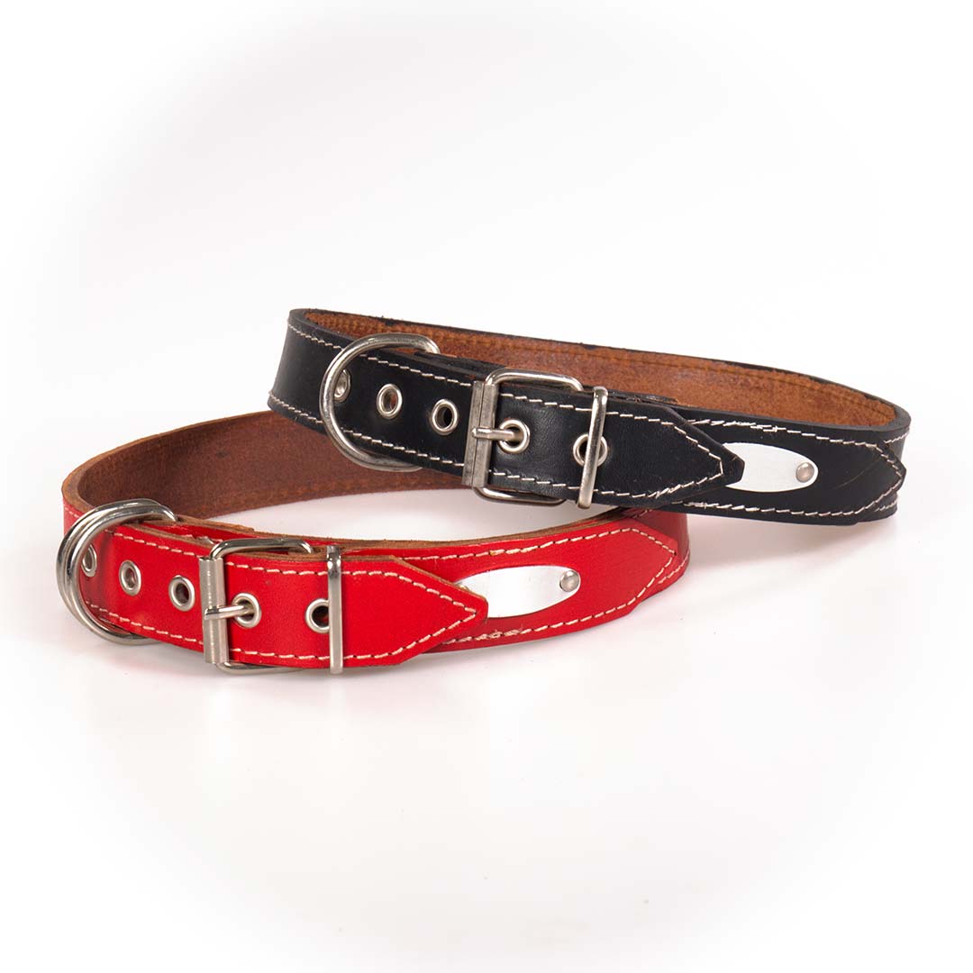 431-11_leather_dog_collar Δερμάτινο Περιλαίμιο 3,5x79cm - Image 1