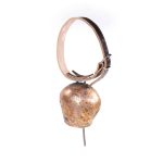 Leather Collars with Black Round Bells