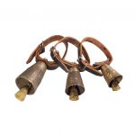 Black Kypri Bells with Leather Collars