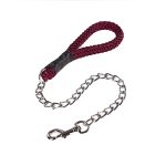 Chain Leashes with Braided Rope Handle