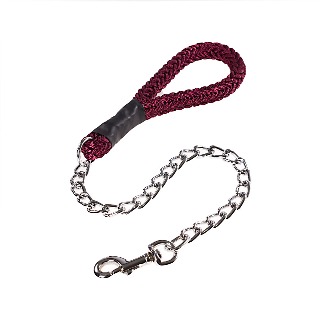 P1133380 Chain Leashes with Braided Rope Handle - Image 1